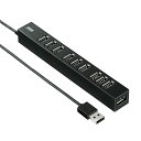 サンワサプライ USB2.0ハブ(10ポート) USB-2H1001BKN ブラック