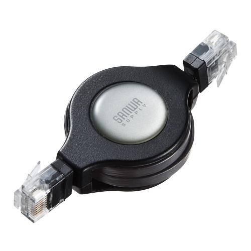 サンワサプライ(Sanwa Supply) 自動巻取りLANケーブル(カテゴリ5e) KB-MK15BKN