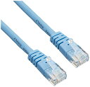 サンワサプライ エンハンスドカテゴリ5より線クロスケーブル 5m ライトブルー KB-T5Y-05LBCN(2)