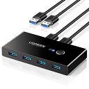 UGREEN 切替器 3.0 高速転送 USB 切り替え PC2台用 ...(2)