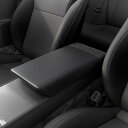 Spigen センターコンソール ノンスリップ アームレスト カバー Tesla Model 3 2024 Refresh (Highland) EZ スナップオン インスタント インストール付き TO240H ACP07410 (ブラック)