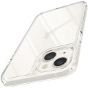 Spigen iPhone 13 ケース クリア ストラップホール付き 黄変防止 耐衝撃 薄型 9H 背面強化ガラス 全透明 tpuバンパー 三層構造 重さ31g 米軍MIL規格 衝撃吸収 四隅滑り止め カメラ保護 ワイヤレス充電対応 クォーツ・ハイブリッド ACS03532 (クリスタル・クリア)