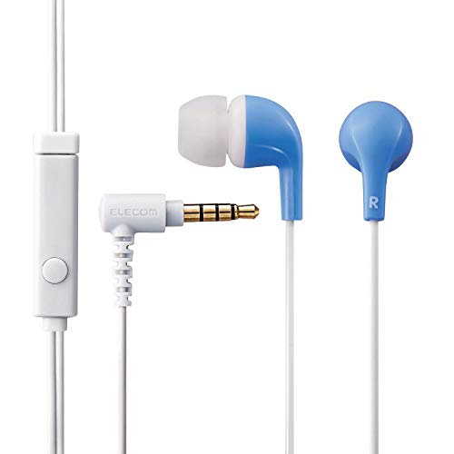 エレコム EHP-CN300MBU ステレオヘッドホン(マイク付) カナル CN300 ブルー