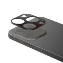 エレコム iPhone 13 Pro / 13 Pro Max カメラレンズカバー ハイブリッド アルミフレーム ブラック PM-A21CFLLP3BK
