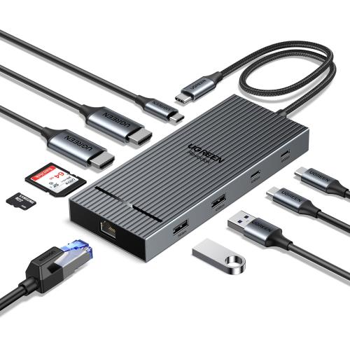 UGREEN Revodok 10 in 1 USB Cɥå󥰥ơ USB Cϥ HDMIĥ USB AC 3.2 10...