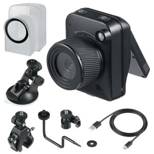 サンワダイレクト タイムラプスカメラ 4K対応 ディスプレイ付き バッテリー内蔵 最長6カ月撮影可能 IP54防水ケース付き 写真/動画対応 屋外 小型 植物 定点カメラ タイムラプス カメラ 400-CAM109