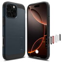 カメラコントロールカバー付きSpigen iPhone 16 Pro ケース MagSafe対応 マグネット搭載 スタンド ボタン保護 埃防止 マット 耐衝撃 米軍MIL規格 タフ・アーマー(AI)T・マグフィット ACS08511 (メタル・スレート)