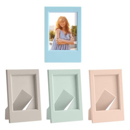 kwmobile 4x 写真立て フォトフレーム チェキ用 - フォトスタンド チェキフィルム インスタントカメラ ..