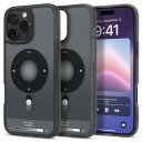 Spigen iPhone 16 Pro ケース MagSafe対応 クリア ストラップホール 米軍MIL規格 ウルトラ・ハイブリッド・マグフィット ACS08384 (クラシック・ブラック)