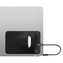 kwmobile 保護スリーブ SanDisk Portable SSD, Samsung T7, Crucial X8, HDD対応 ケース- SSDケース SSD 外付けケース ポータブルSSD 13x8.3cm - 黒色マット