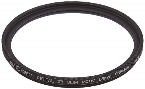 KF Concept レンズフィルター ドイツSCHOTTガラス 薄枠設計 紫外線吸収用 KF-MCUV58 (58mm, MC UV)