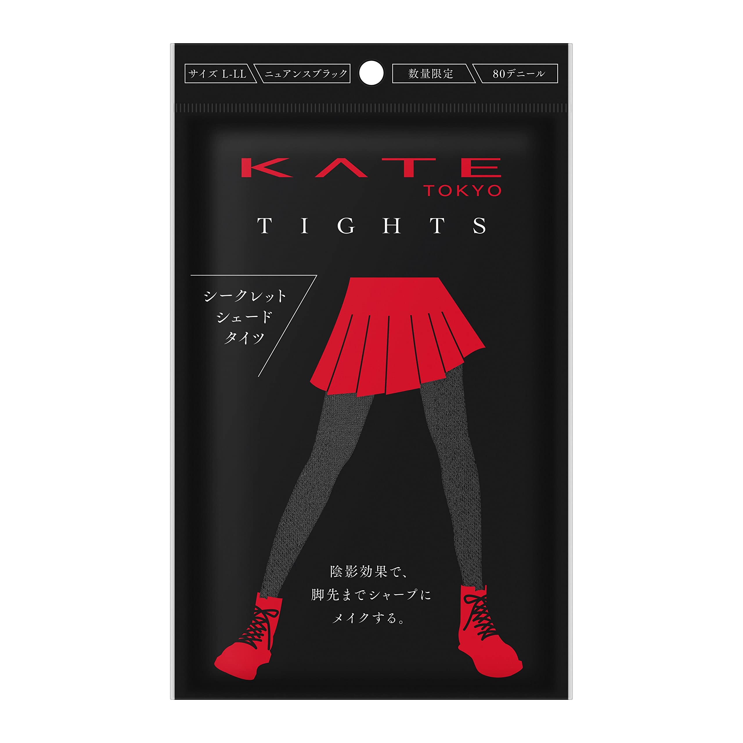 KATE(ケイト)タイツニュアンスブラック L-LL