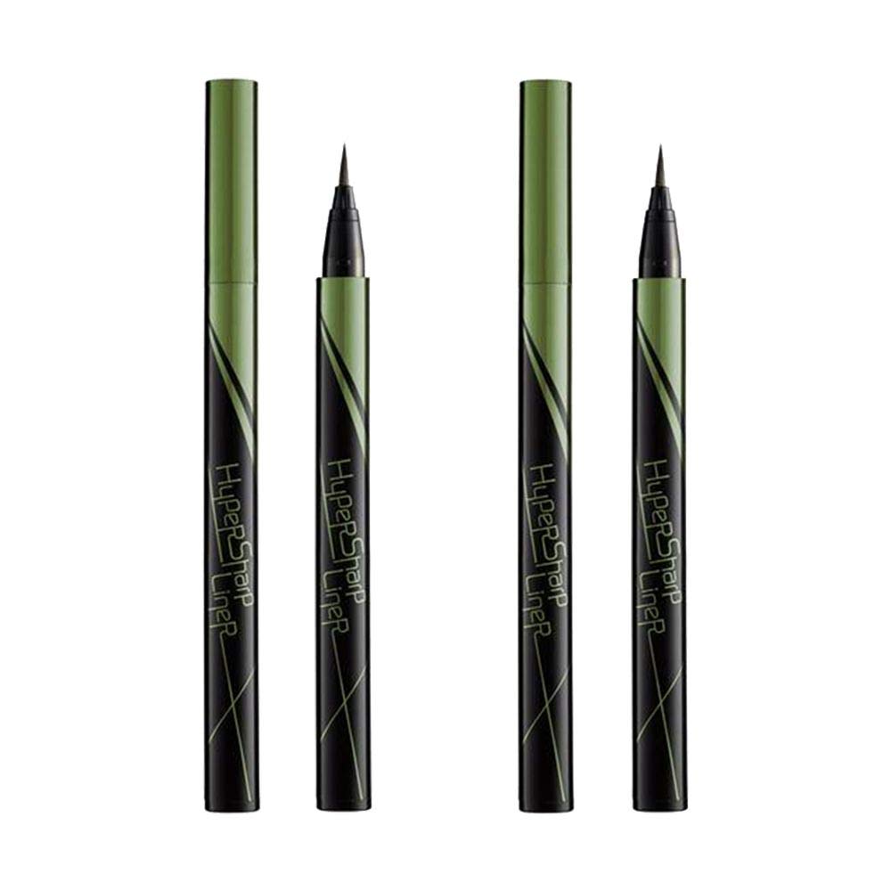 2本セットMAYBELLINE(メイベリン) ハイパーシャープ ライナー R アイライナーウォータープルーフKH-1 カーキ