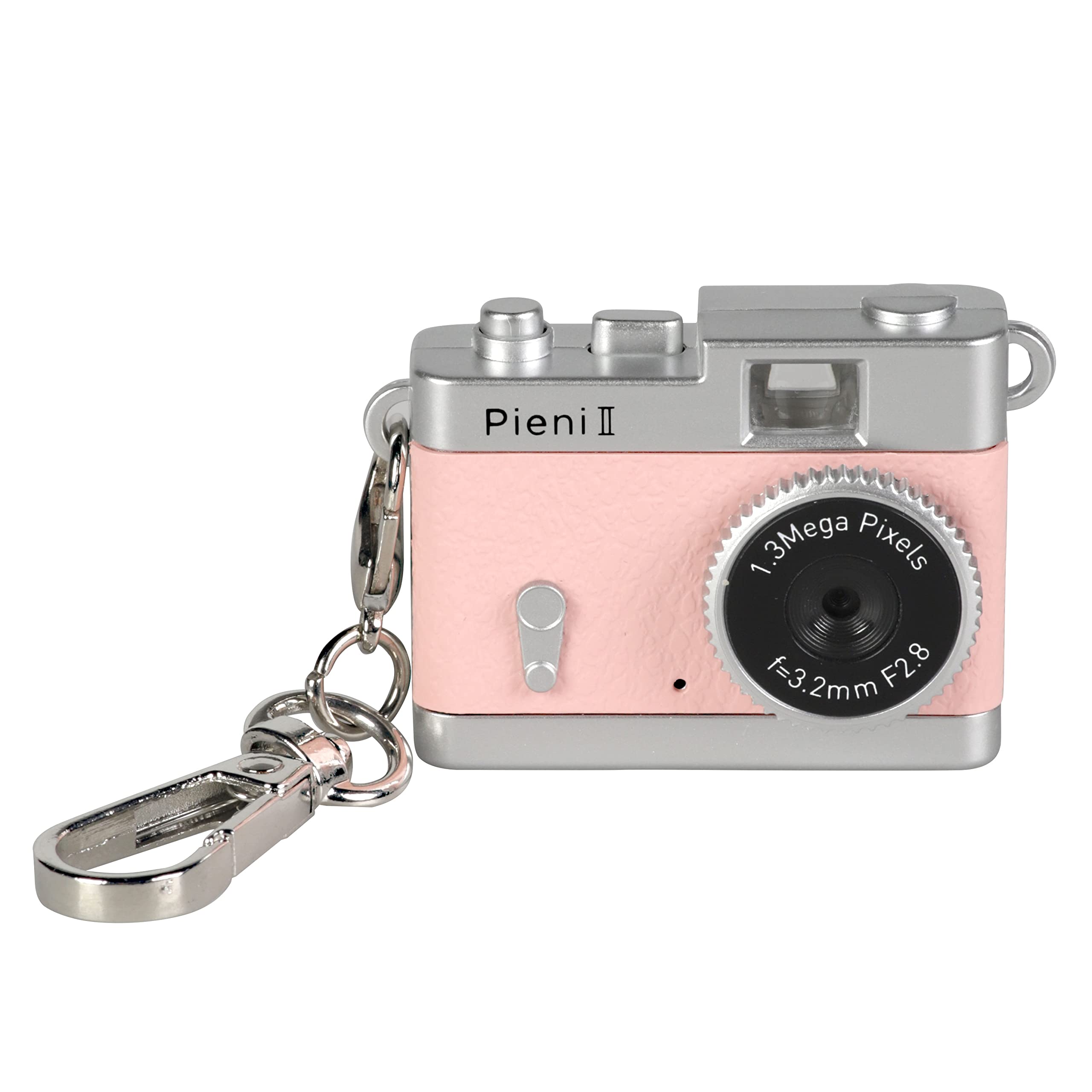 .co,jp Kenko デジタルトイカメラ Pieni II ピーチ キーホルダーセット 131万画素 写真・動画撮機能 microSDカードスロット 144336のサムネイル