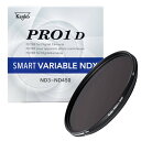 Kenko 可変NDフィルター PRO1D smart バリアブル NDX 77mm ND3~32 X状ムラなし ND3~450無段階調整 933862