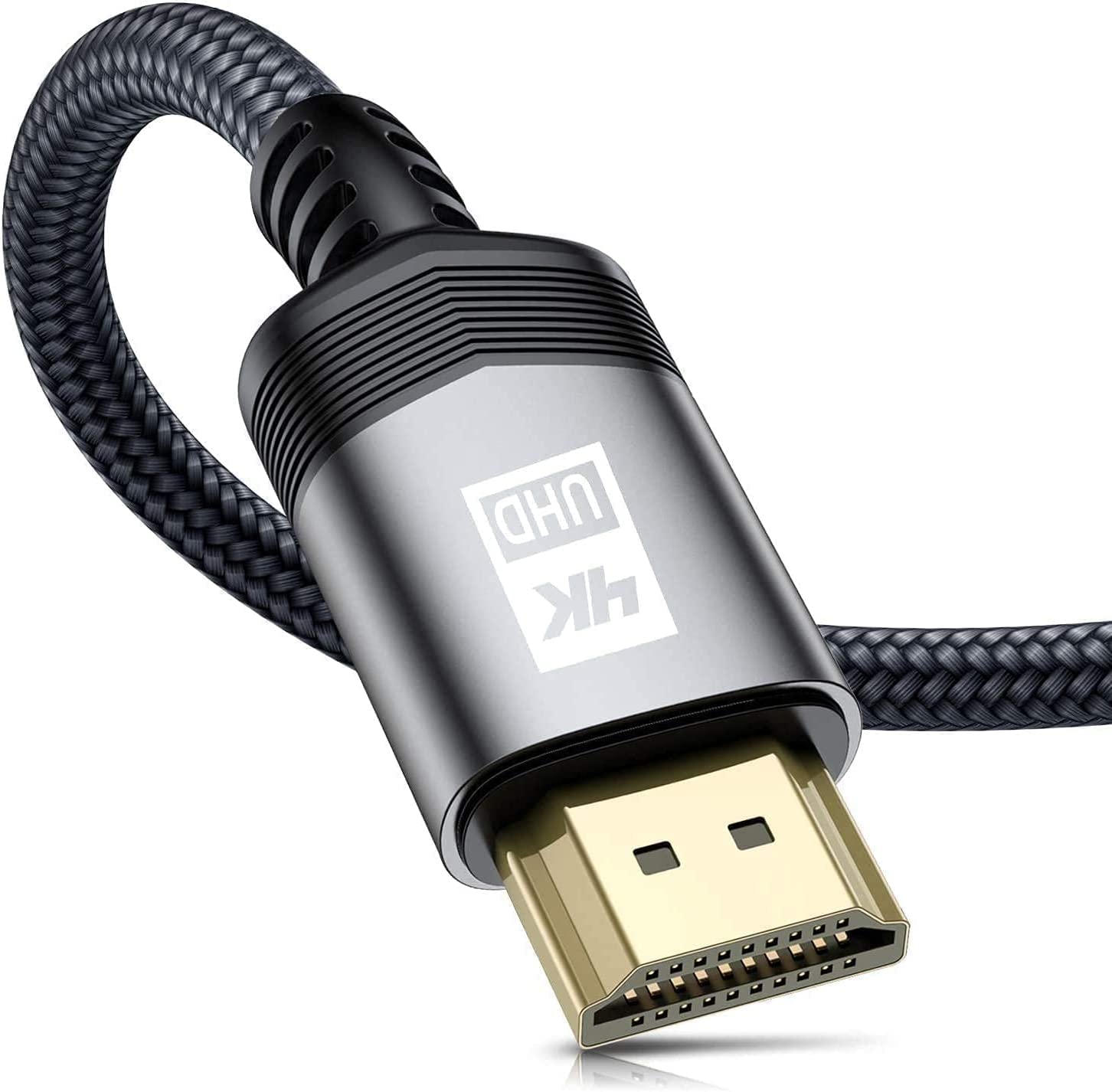 4K HDMI ケーブル 5meter HDMI 2.0規格ハイスピード HDMI Cable 4K 60Hz/2K 144Hz/3840p/2160p UHD 3D HDR /18gbps高速イーサネットARC hdmi ケーブル - 対応 パソコンの画面をテレビに映す Apple TV,PS5/PS4/PS3,Xbox, PC,Nintendo Switchなど適用 (グレー)