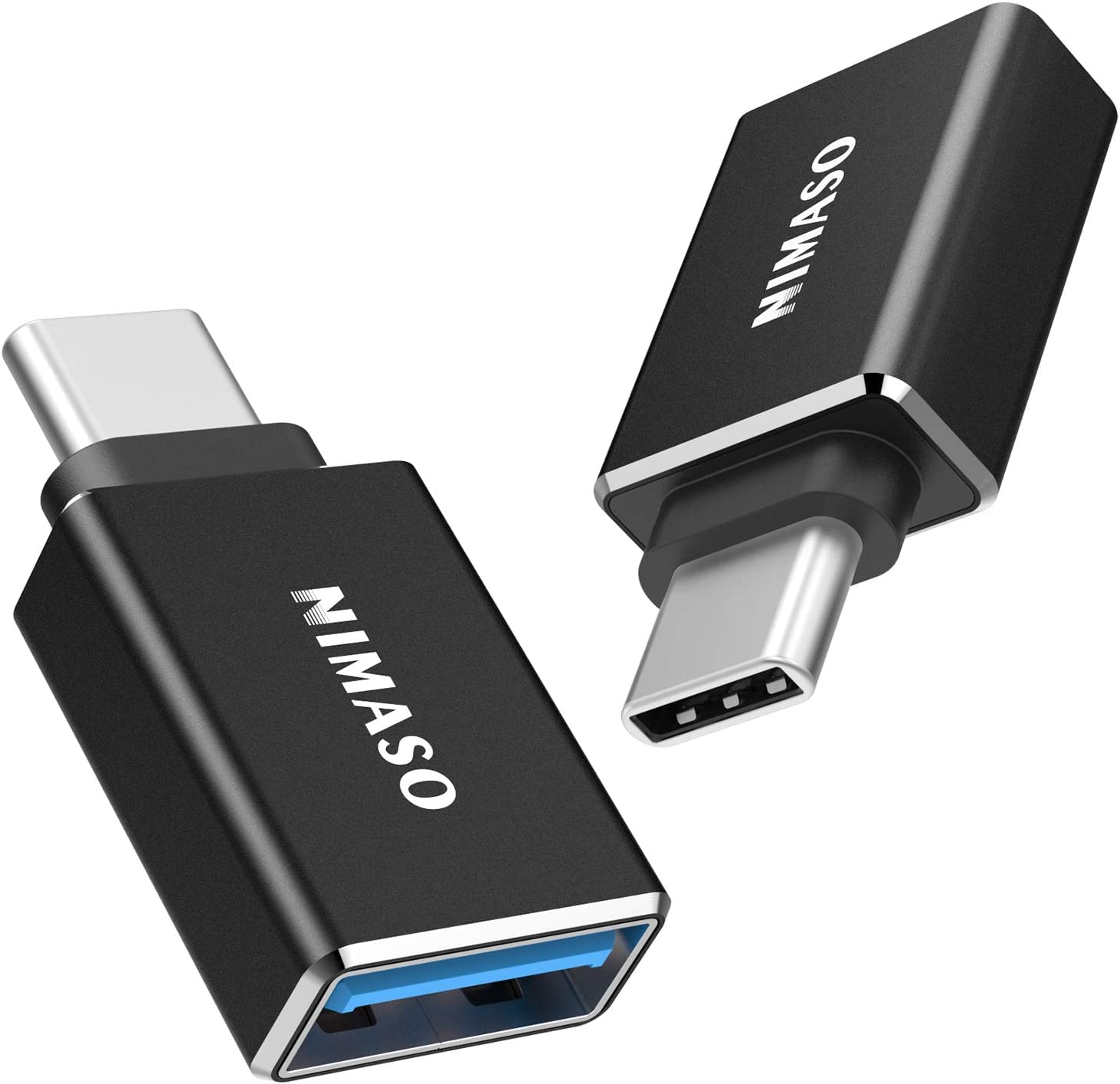 NIMASO USB-C USB 3.0 変換アダプタ 2個セット (Type C - USB A 3.0 メス) 最大5Gbps MacBook Pro/MacB..