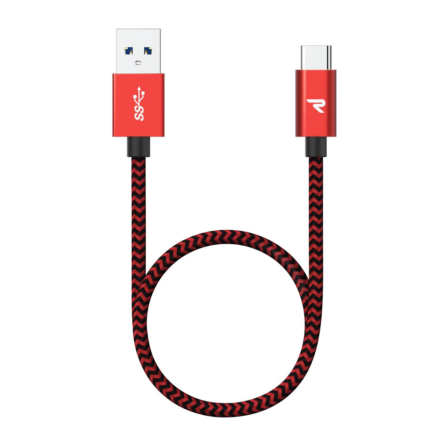 楽天FleumeRampow USB Type C ケーブル20cm/赤急速充電 QuickCharge3.0対応 USB3.0規格 usb-c タイプc ケーブル Sony Xperia XZ/XZ2,GoPro Hero 5/6 アンドロイド多機種対応