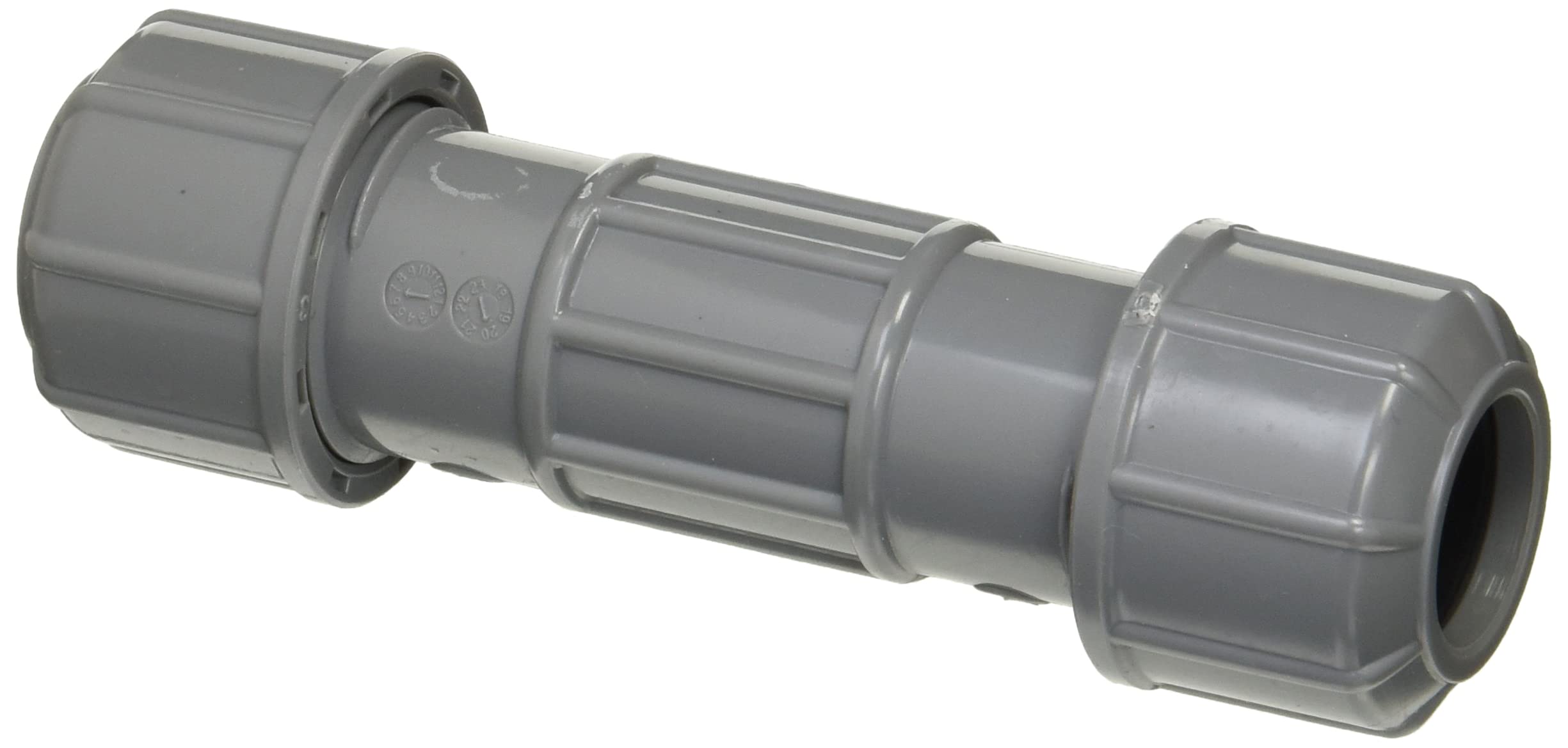 SANEI 配管部品 塩ビ管ユニオン 締め付け接続 一時補修・埋設用 長さ114mm T940-13