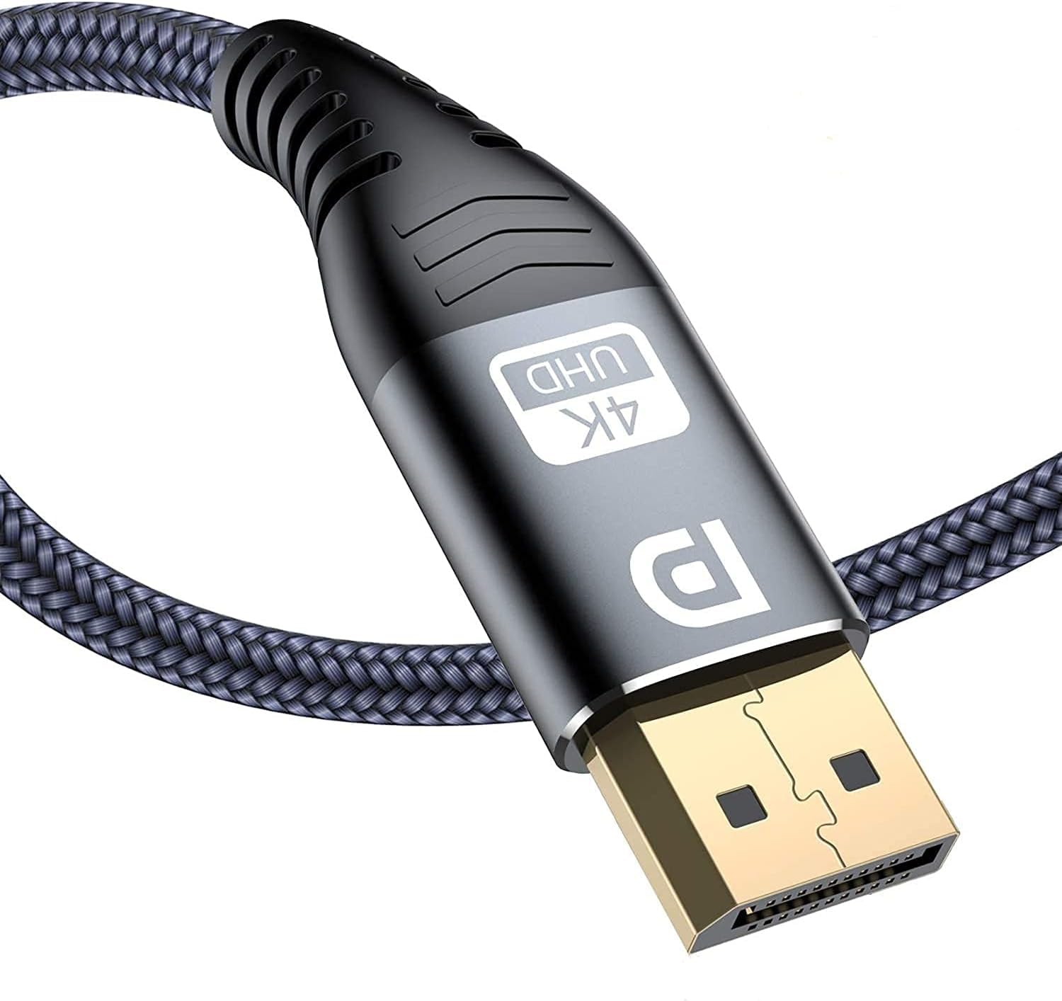 Displayport ケーブル 4.5Meter ハイスピード DP CABLE 4K 60Hz 対応 3840p/2160p UHD 3D HDR 18Gbps 高速イーサネット (グレー)