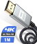 4K HDMI ケーブル 1mハイスピード アップグレード版 HDMI 2.0規格HDMI Cable 4K 60Hz 対応 3840p/2160p UHD 3D HDR 18Gbps 高速イーサネット ARC hdmi ケーブル - 対応 パソコンの画面をテレビに映す Apple TV,PS5/PS4/PS3, PCモニター,Nintendo Switchなど適用 (グレー)