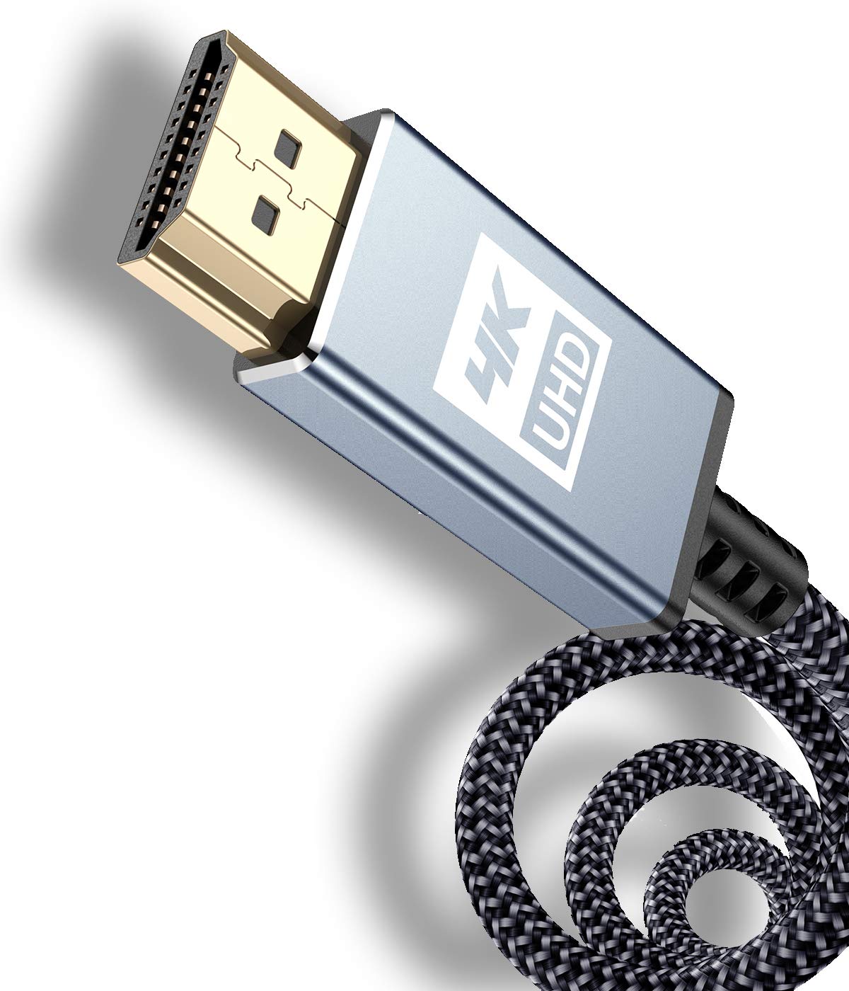 4K HDMI ケーブル 9.5mハイスピード アップグレード版 HDMI 2.0規格HDMI Cable 4K 60Hz 対応 3840p/2160p UHD 3D HDR 18Gbps 高速イーサネット ARC hdmi ケーブル - 対応 パソコンの画面をテレビに映す Apple TV,PS5/PS4/PS3, PCモニター,Nintendo Switchなど適用 (グレー)