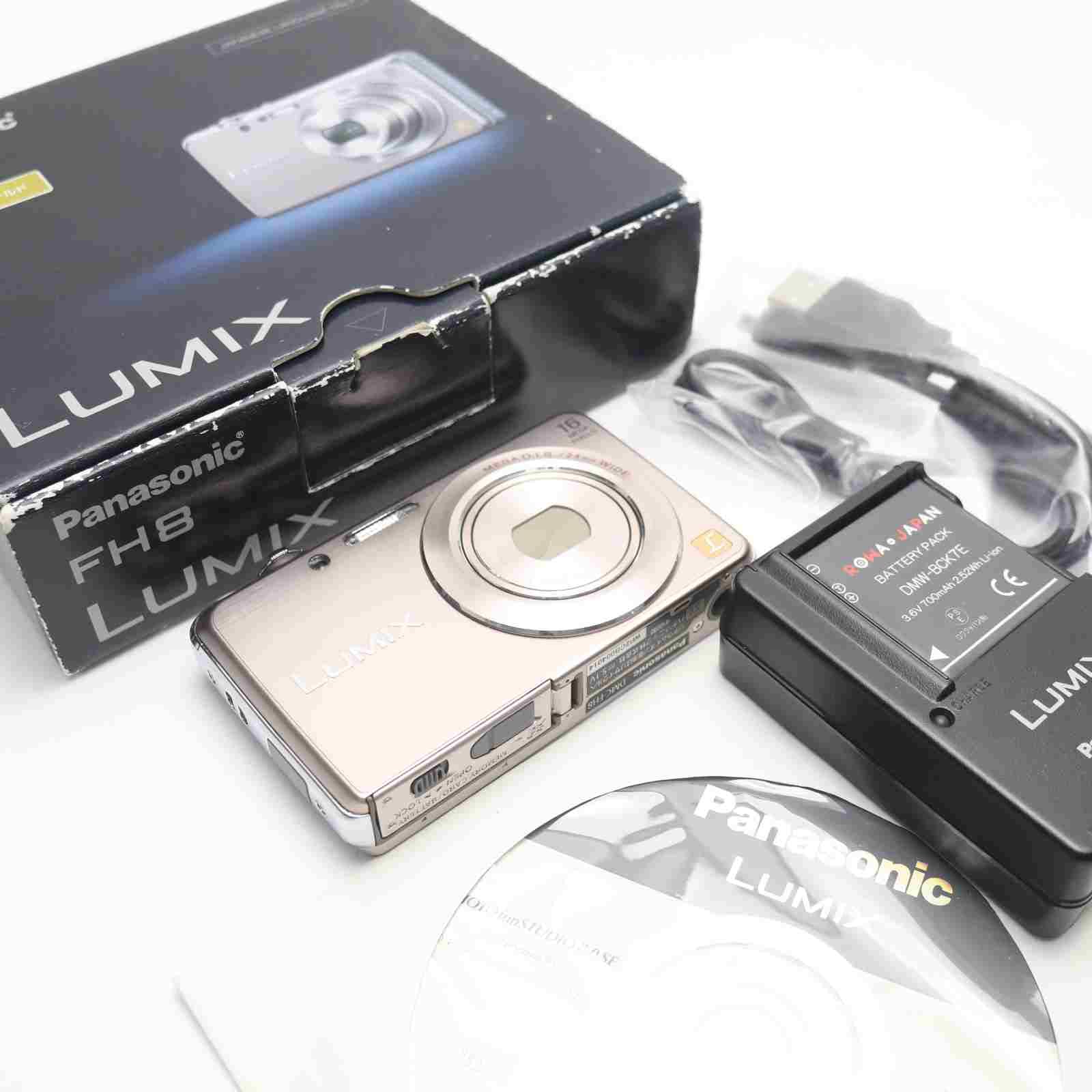 パナソニック デジタルカメラ ルミックス FH8 光学5倍 ピンクゴールド DMC-FH8-N