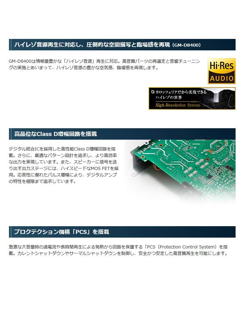 Pioneer �ѥ����˥� �ѥ����� GM-D8400 200W��4 �֥�å���֥�ѥ����� �����åĥ��ꥢ