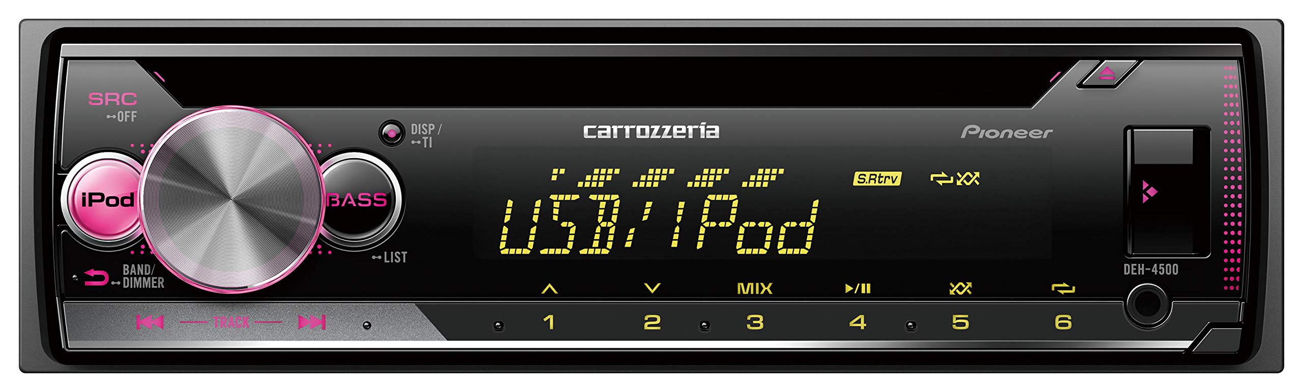 パイオニア オーディオ DEH-4500 1D CD USB iPod iPhone AUX DSP カロッツェリア