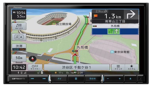 Pioneer パイオニア カーナビ AVIC-RZ912 7インチ 2D(180mm) 楽ナビ 無料地図更新 フルセグ DVD CD Bluetooth SD USB HDMI HD画質 カロッツェリア