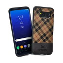 Galaxy S8 Plus 対応 Tartan タータンチェック ハイブリッドケース(チョコレート) H13-S8Plus-Chocolate