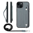 HANATORA iPhone14Plus ケース 本革 耐衝撃 背面ベルト ストラップリング スマホケース スマホ スタンド機能 ネックストラップ 付き カー...
