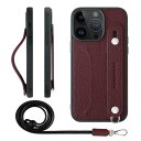 HANATORA iPhone14ProMax ケース 本革 耐衝撃 背面ベルト ストラップリング スマホケース スマホ スタンド機能 ネックストラップ 付き ...