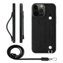 HANATORA iPhone13ProMax ケース 本革 耐衝撃 背面ベルト ストラップリング スマホケース スマホ スタンド機能 ネックストラップ 付き ...