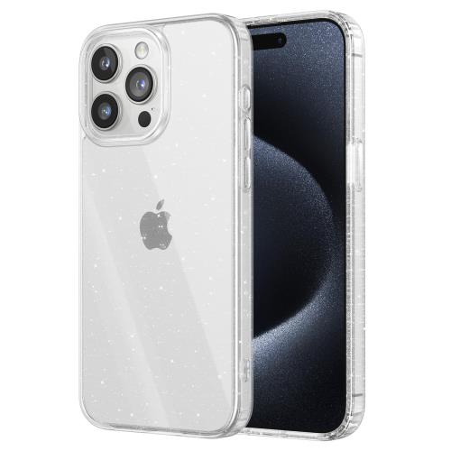NIMASO いPhone15ProMax対応 ケース 可愛い オシャレ クリア 黄変防止 キラキラ ケース 耐衝撃 全透明 薄型 軽量 PC背面 ブリンブリン バンパー カバー 指紋防止 擦り傷防止 ワイヤレス充電対応 い15ProMax対応 かわいい DSC24E1285