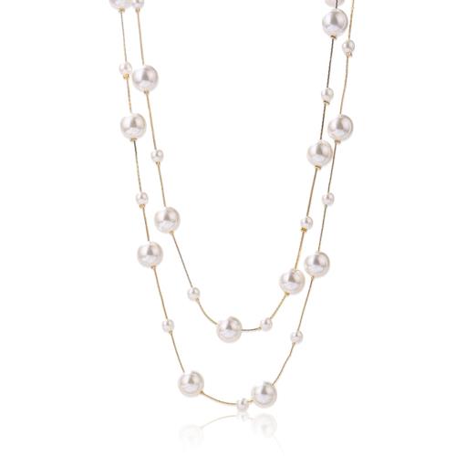 [aninako] パールネックレスロング レディース ロングネックレス おしゃれ パールネックレス 人気 アクセサリー パーティ 母の日 入学式 卒業式 お呼ばれ 披露宴 結婚式