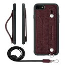 HANATORA iPhone8 7 SE3 SE2 (第3世代 第2世代) ケース 本革 耐衝撃 背面ベルト ストラップリング スマホケース スマホ スタンド...