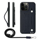 HANATORA iPhone13ProMax ケース 本革 耐衝撃 背面ベルト ストラップリング スマホケース スマホ スタンド機能 ネックストラップ 付き ...
