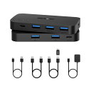 USB 3.0 スイッチ、USB スイッチャー 2 台のコンピューター...(2)