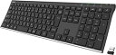 Arteck 2.4G ワイヤレスキーボード日本語配列 無線ステンレス...(2)