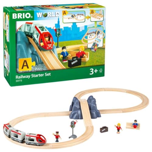 BRIO (ブリオ) WORLD 8の字スターターセット 33773「全26ピース」対象年齢 3歳~ (電動車両 電車 おもちゃ 木製 レール)