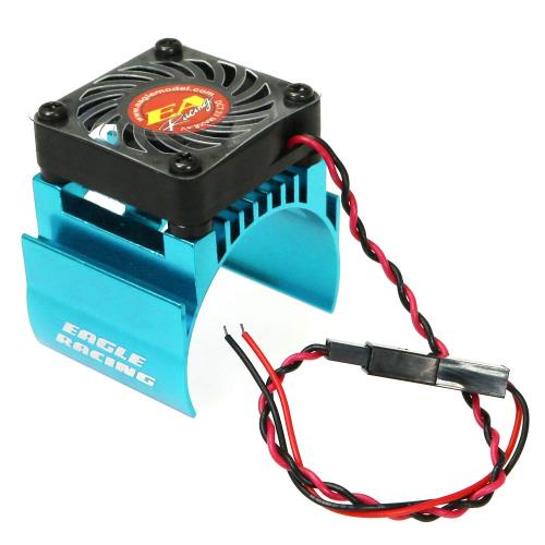 イーグル模型 SP モーターラジエーター 7.2V クーリングファン付 ライトブルー 2479-LBL