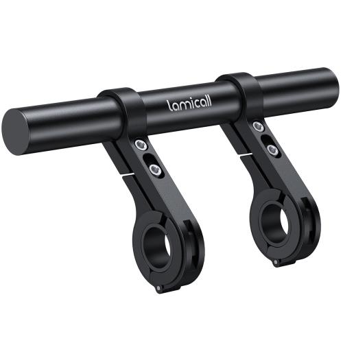 Lamicall バイク マルチバー : 自転車用 クランプバー ハンドルバー バイク用品 自転車用 ステー バイク バーマウント オートバイ 原付バイク マウントバー バイク ハンドル バイク スマホホルダー バー バイク ハンドル クランプ アルミニウム合金 錆びない 六角レンチ付き