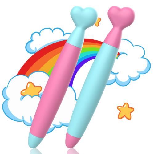 子供用タッチペン 2本セット MEKO スタイラスペン スマートフォン タブレット iPad iPhone Android 握りやすい 誕生日プレゼント クリス...