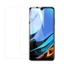 2枚セットKPNS 日本素材製 強化ガラス Redmi 9T 用 ガラスフィルム 旭硝子製 の強化ガラス カバー 保護フィルム