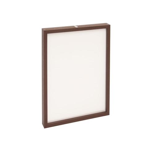 木製パズルフレーム（18．2×25．7cm）インテリアスタンドフレーム1ボ＿ブラウン パネル 額 茶 やのまん