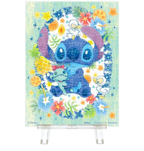 やのまん(Yanoman) 150ピース ジグソーパズル Disney プチパリエクリア ラブリー・リース＜スティッチ＞ (7.6x10.2cm)