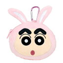 ティーズファクトリー クレヨンしんちゃん カラビナ付き ぬいぐるみ ファスナー マスコット ポーチ 変身しんちゃん/うさぎ サイズ:約H140×W120×D55mm KS-5546155US