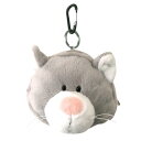 NICI フィギュアポーチ ミニ グレーキャット ドイツ 動物 アニマル ネコ コインケース 小銭入れ 小物 カラビナ キーホルダー バッグチャーム アクセサリ...