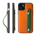 HANATORA iPhone15Plus ケース 本革 耐衝撃 背面ベルト ストラップリング スマホケース スマホ スタンド機能 ネックストラップ 付き イタ...